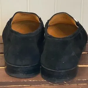 Mezlan | Shoes | Mezlan Mens Black Suede Loafers Silver 